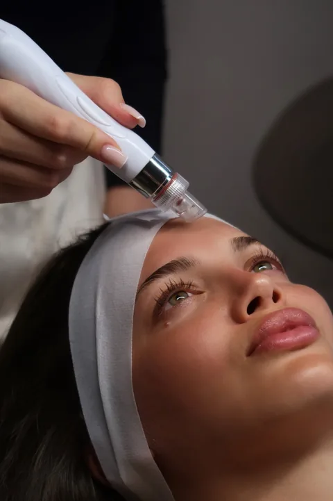 Aqua Facial Behandlung mit dem Handstück im Studio